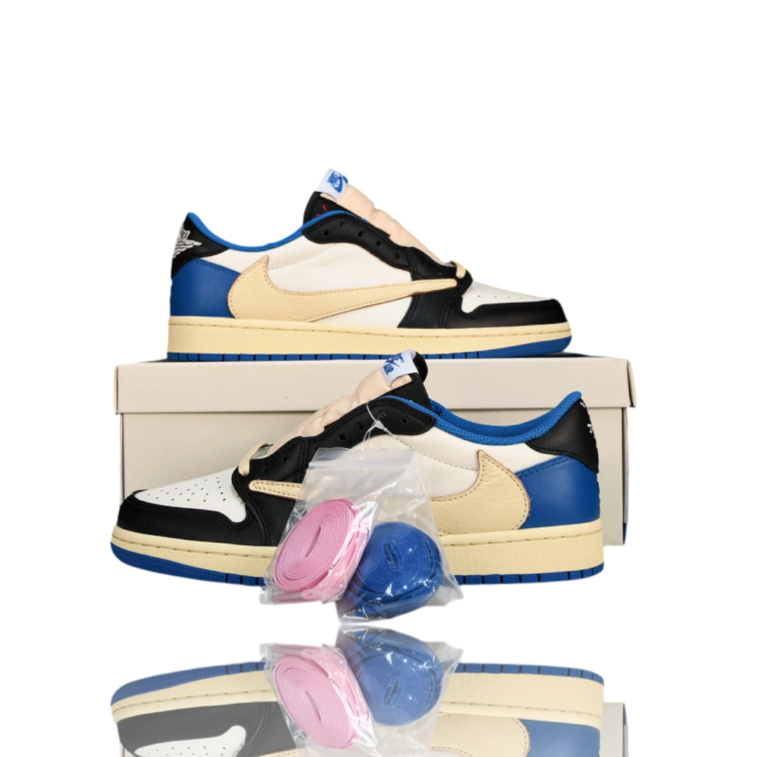 (CLEARANCE) Travis Scott x AJ1 Low OG Fragment ‘Military Blue’