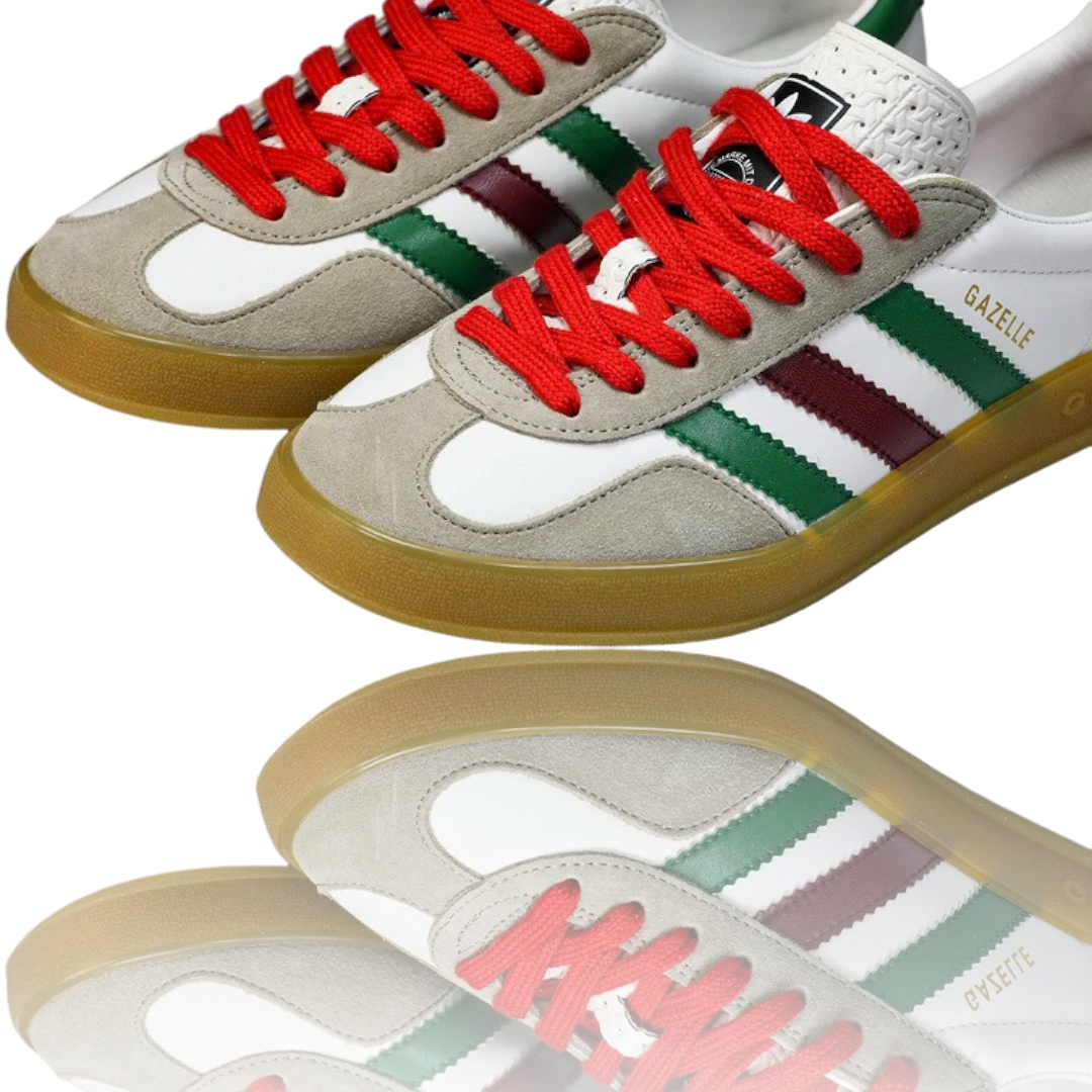 Guссi x Gazelle 'White Green Red'