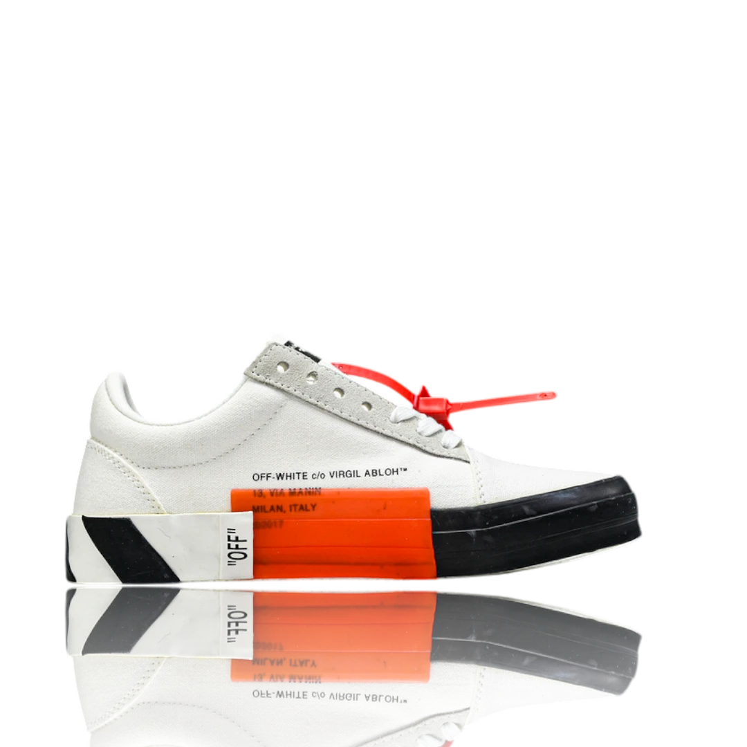 Off-White Vulc Low 'White' (‘C 2018)  Old Stripes