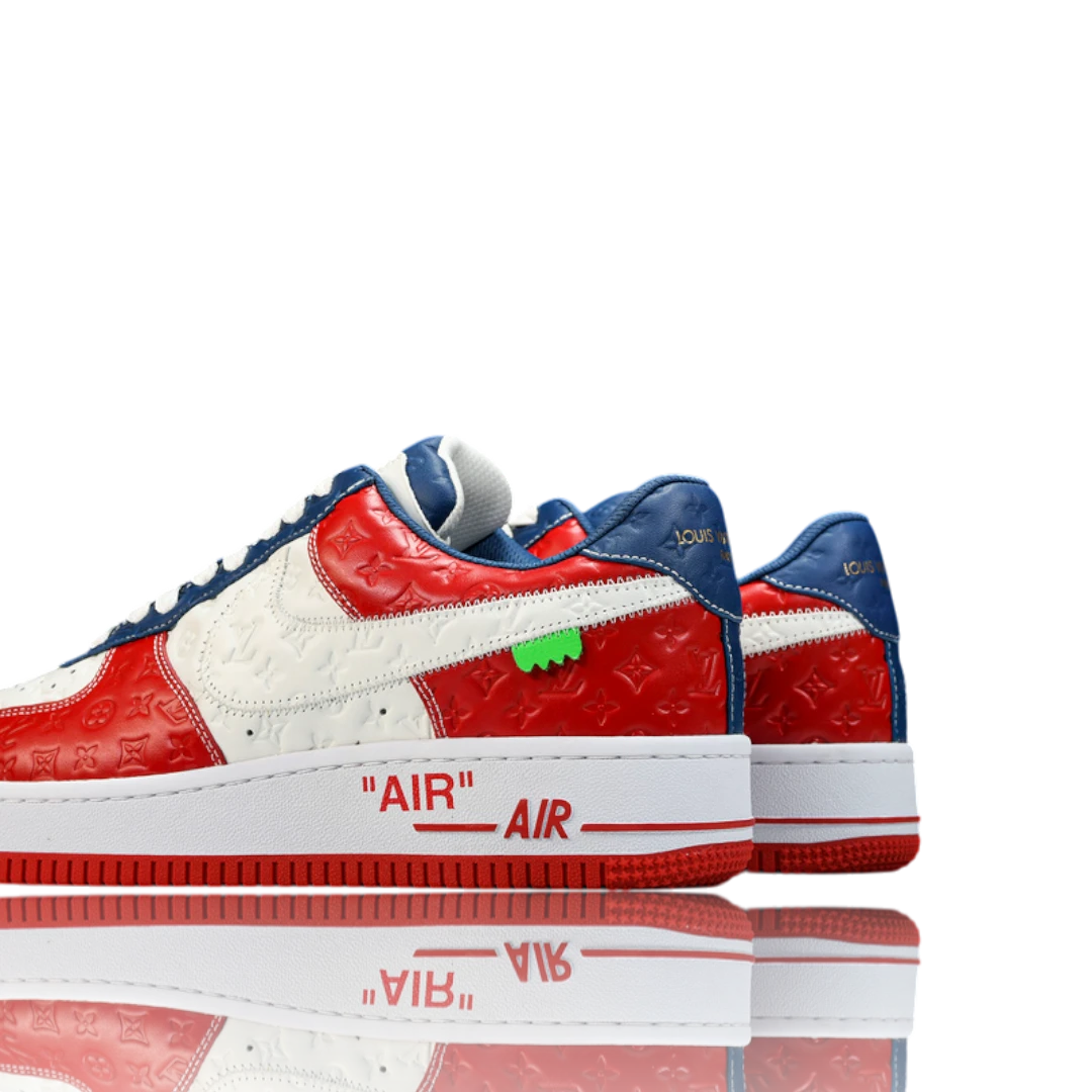 Louis Vuittоп x AF1 By Virgil Abloh 'White Red Blue'