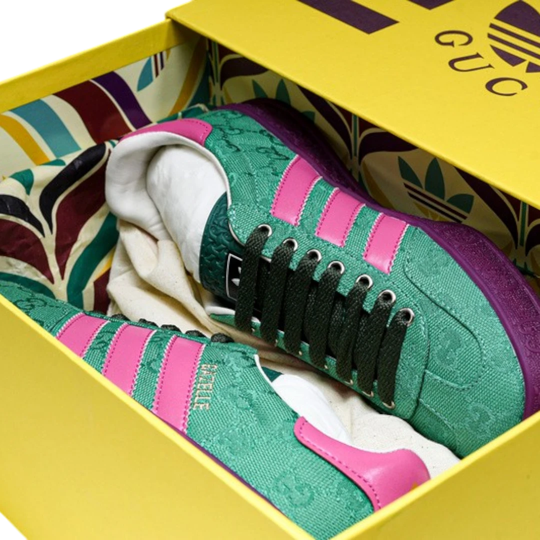 Guссi x Gazelle 'Green GG Monogram'