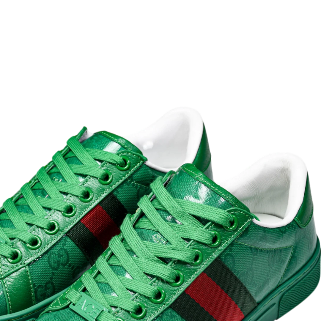Guссi Ace Web 'Green Monogram'