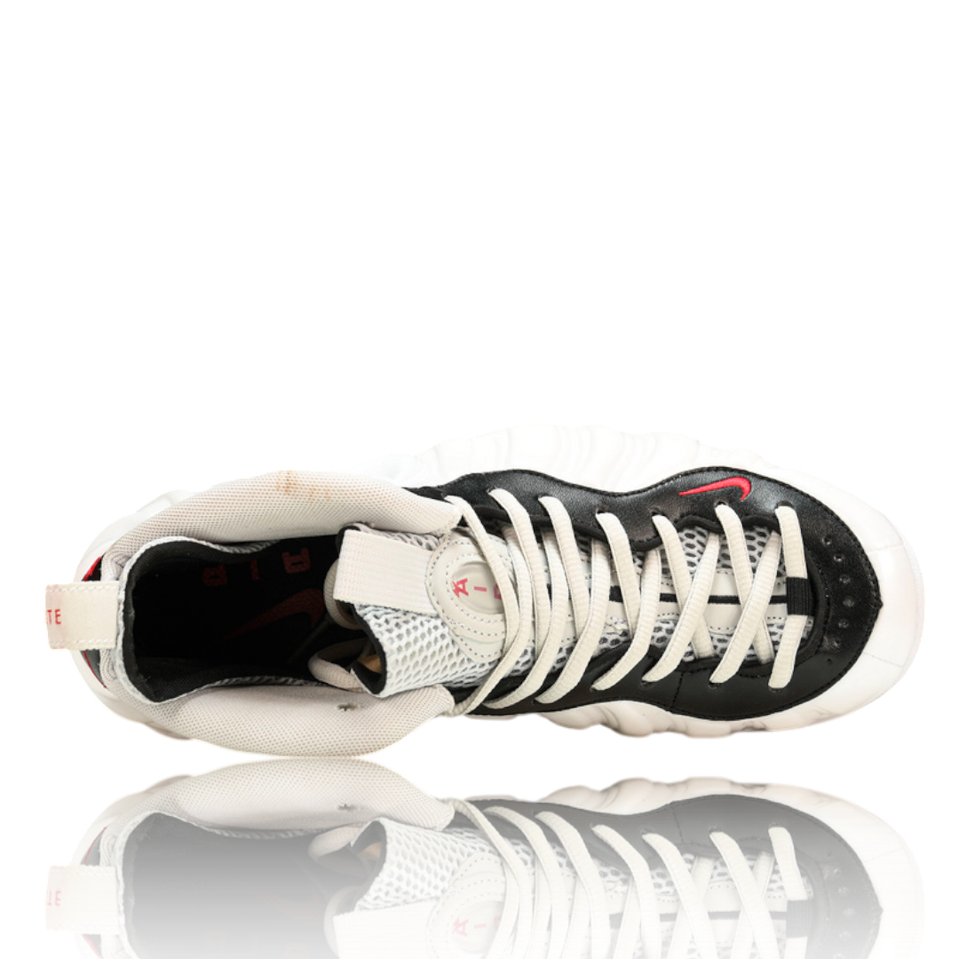 Air Foamposite Pro 'White Black University Red'