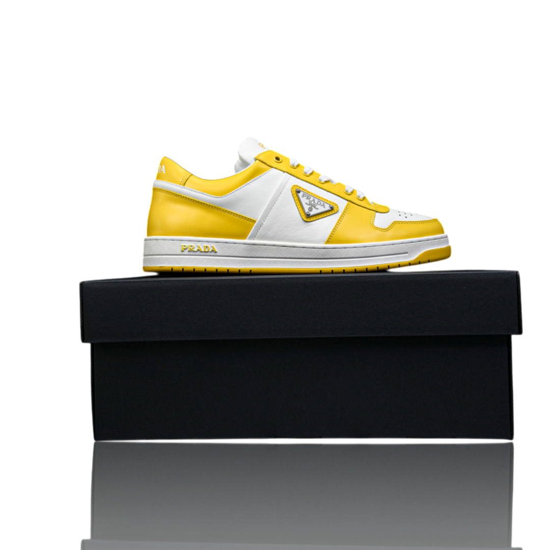Prada Downtown Sneaker 'White Yellow Sun'