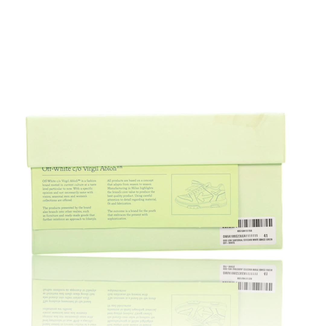 Off-White Out Of Office Low Top - Sartorial Stitch 'Green White'