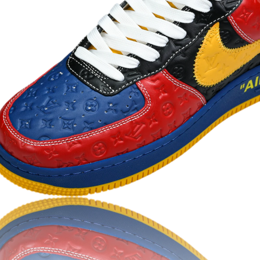 Louis Vuittоп x AF1 By Virgil Abloh 'Red Blue Yellow'