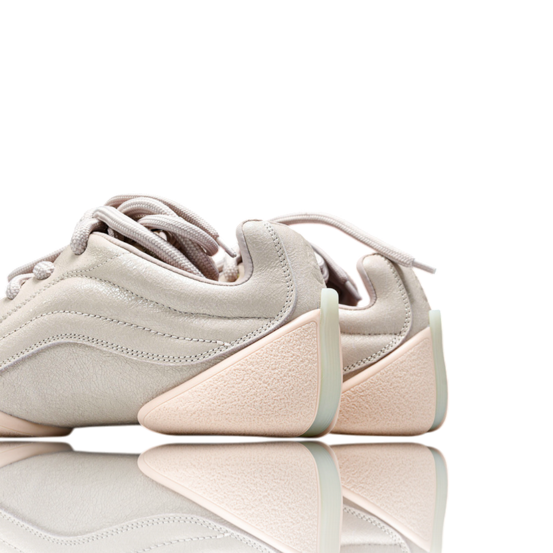 McQueen Trainers Flexion Crackled Leather 'Pink'