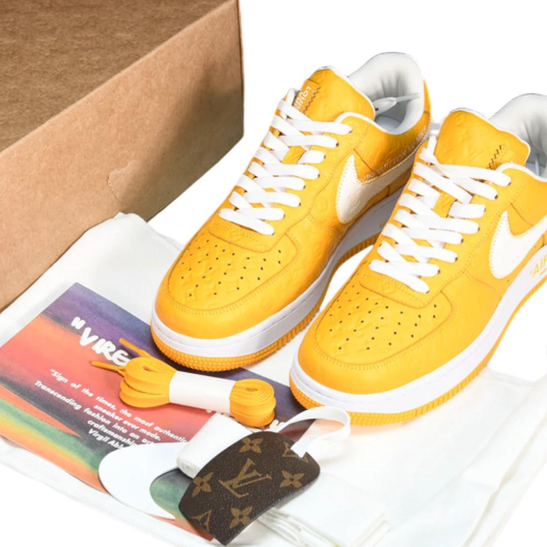 Louis Vuittоп x AF1 By Virgil Abloh 'White Yellow'