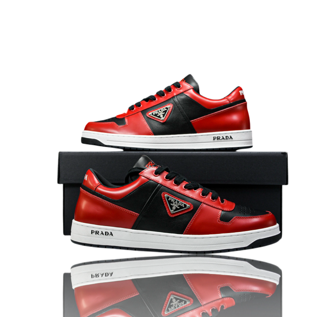 Prada Downtown Sneaker 'Black Red'