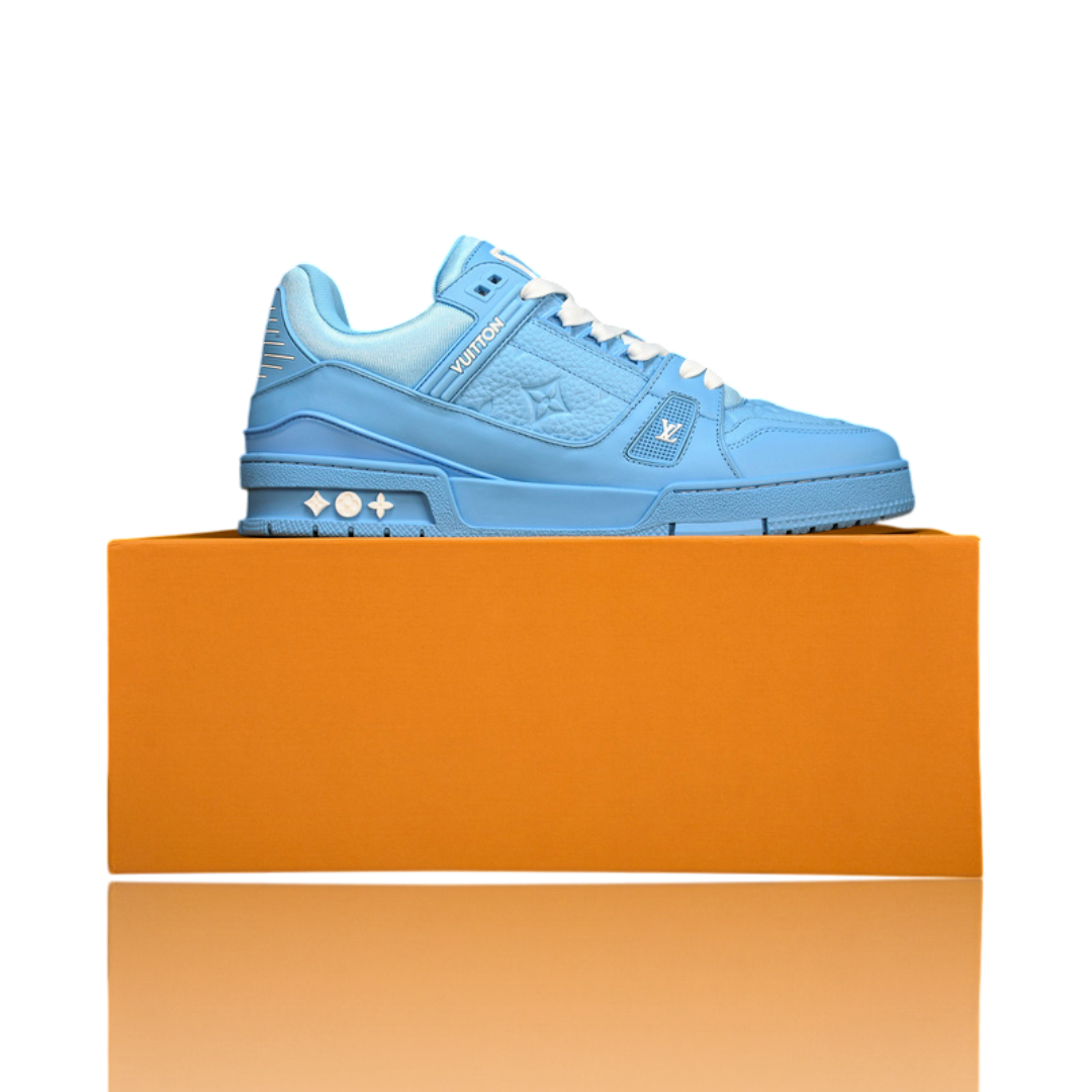 Louis Vuittоп Trainer Low 'Monogram Blue Embossed'