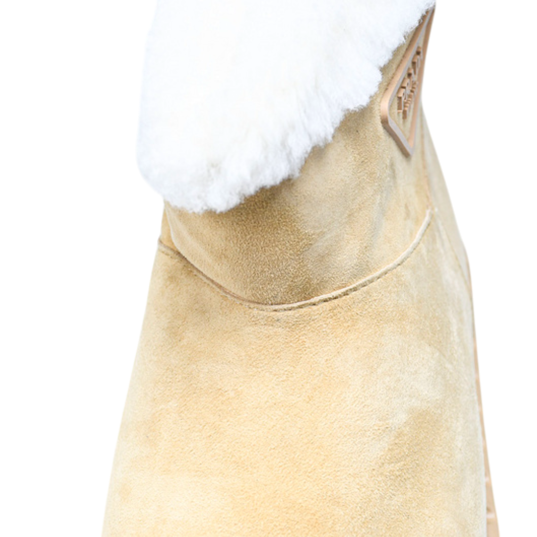 Prada Ankle Boots 'Beige'