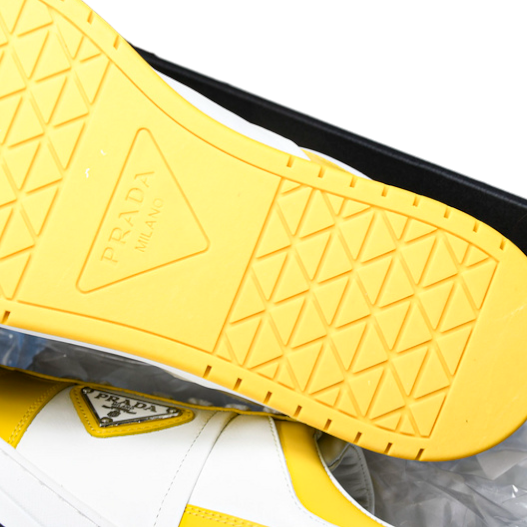 Prada Downtown Sneaker 'White Yellow Sun'
