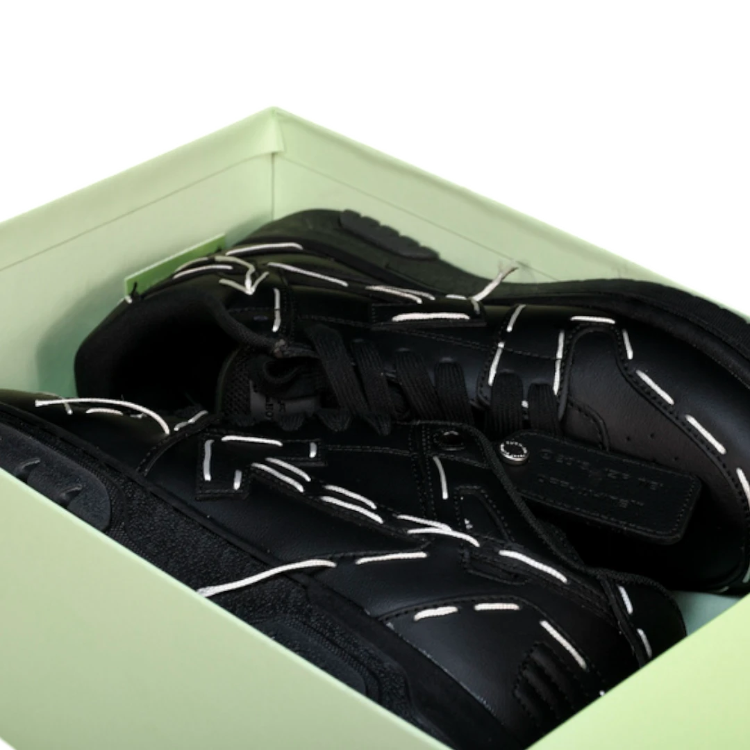 Off-White Out Of Office Low Top - Sartorial Stitch 'Black'
