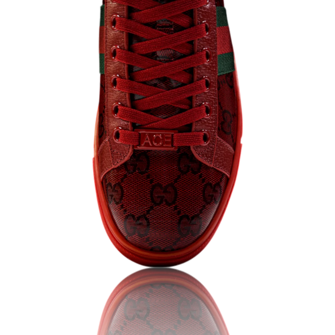 Guссi Ace Web 'Red Monogram'