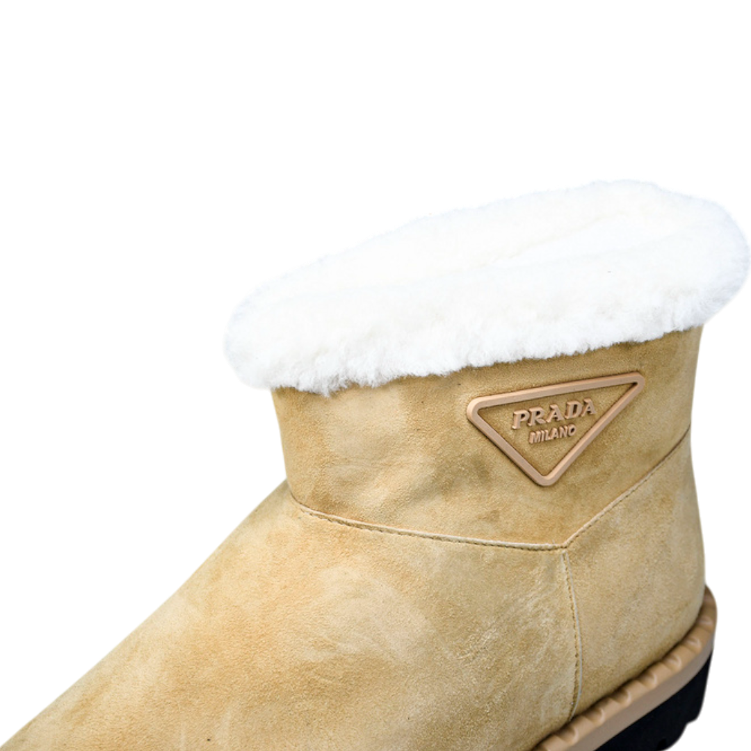 Prada Ankle Boots 'Beige'