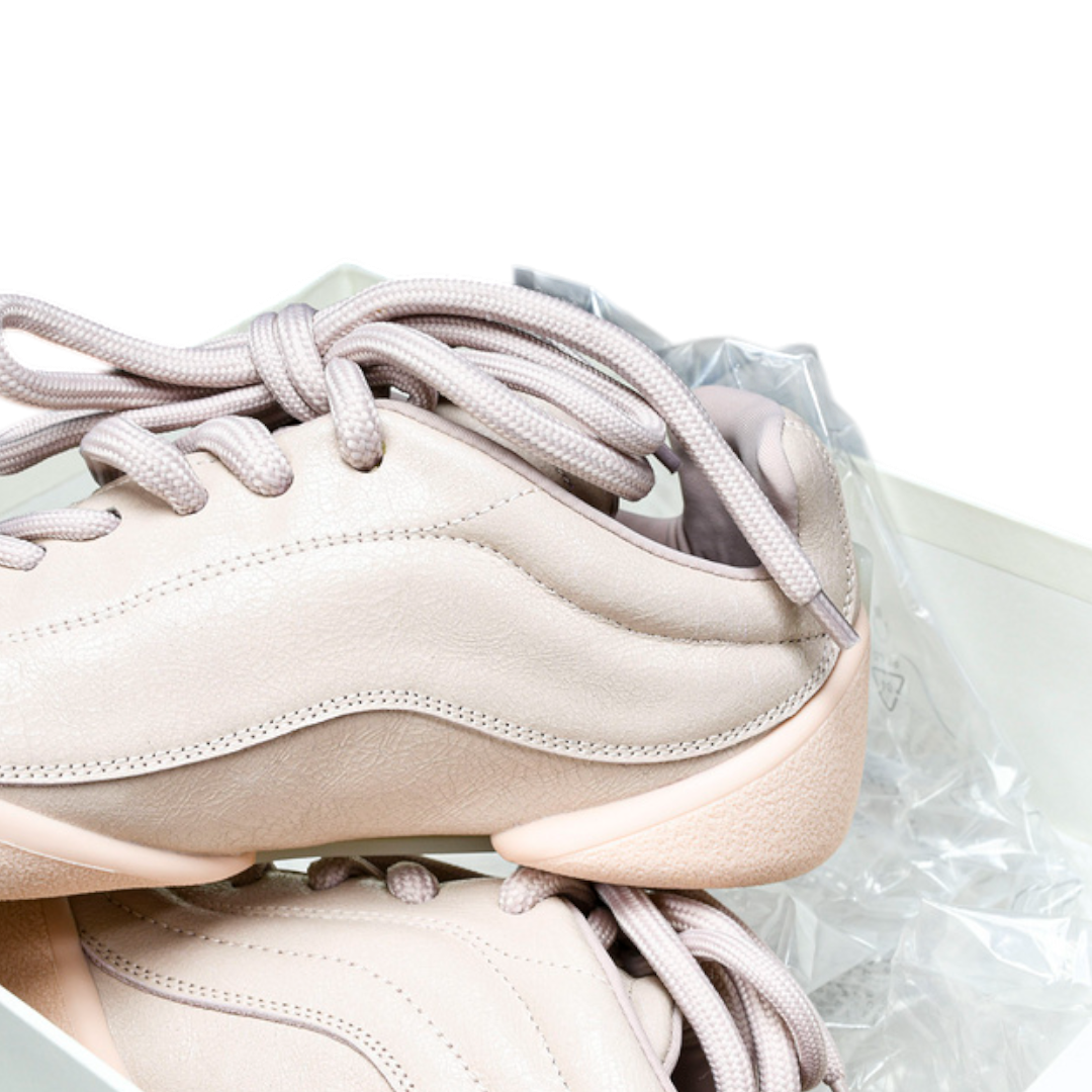 McQueen Trainers Flexion Crackled Leather 'Pink'