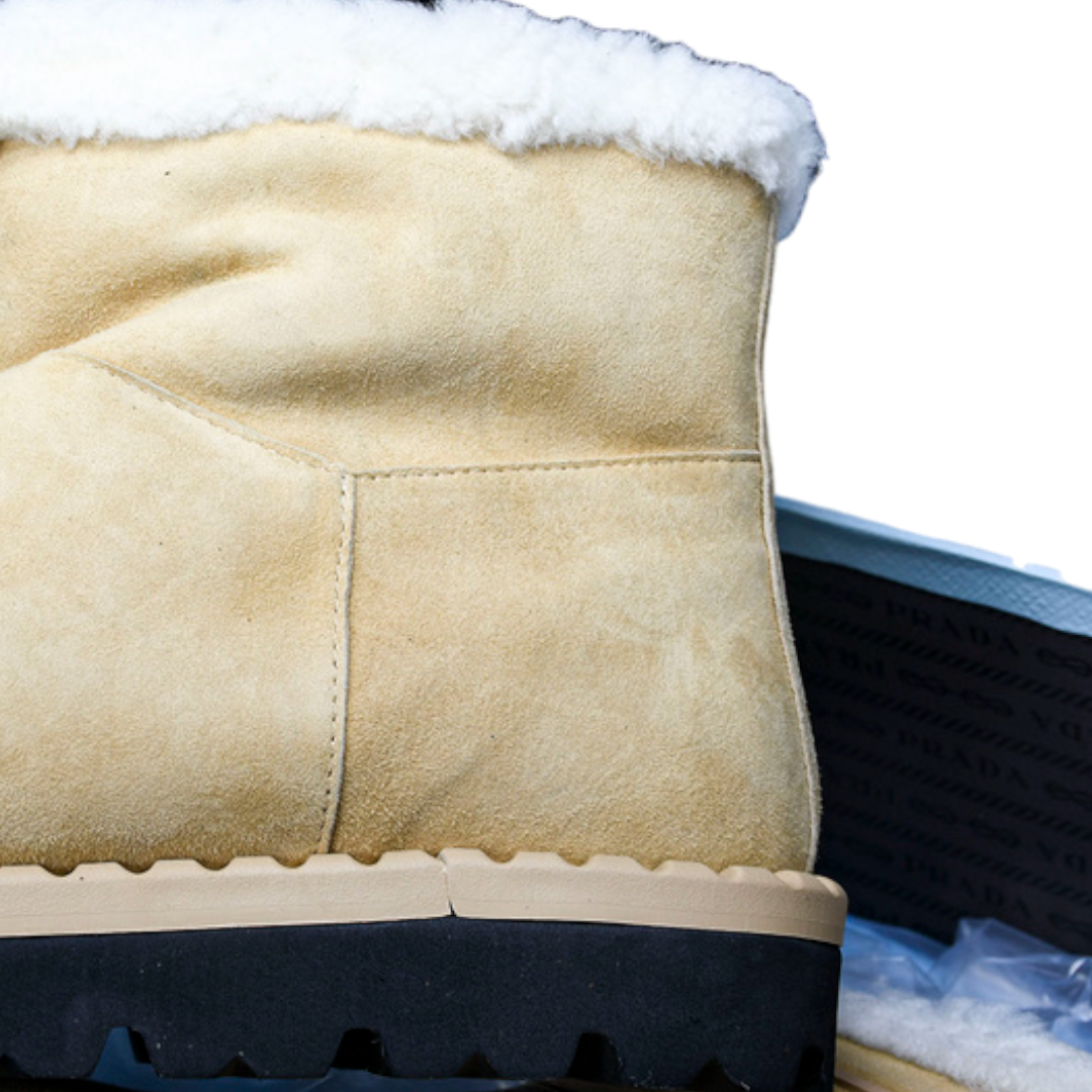 Prada Ankle Boots 'Beige'