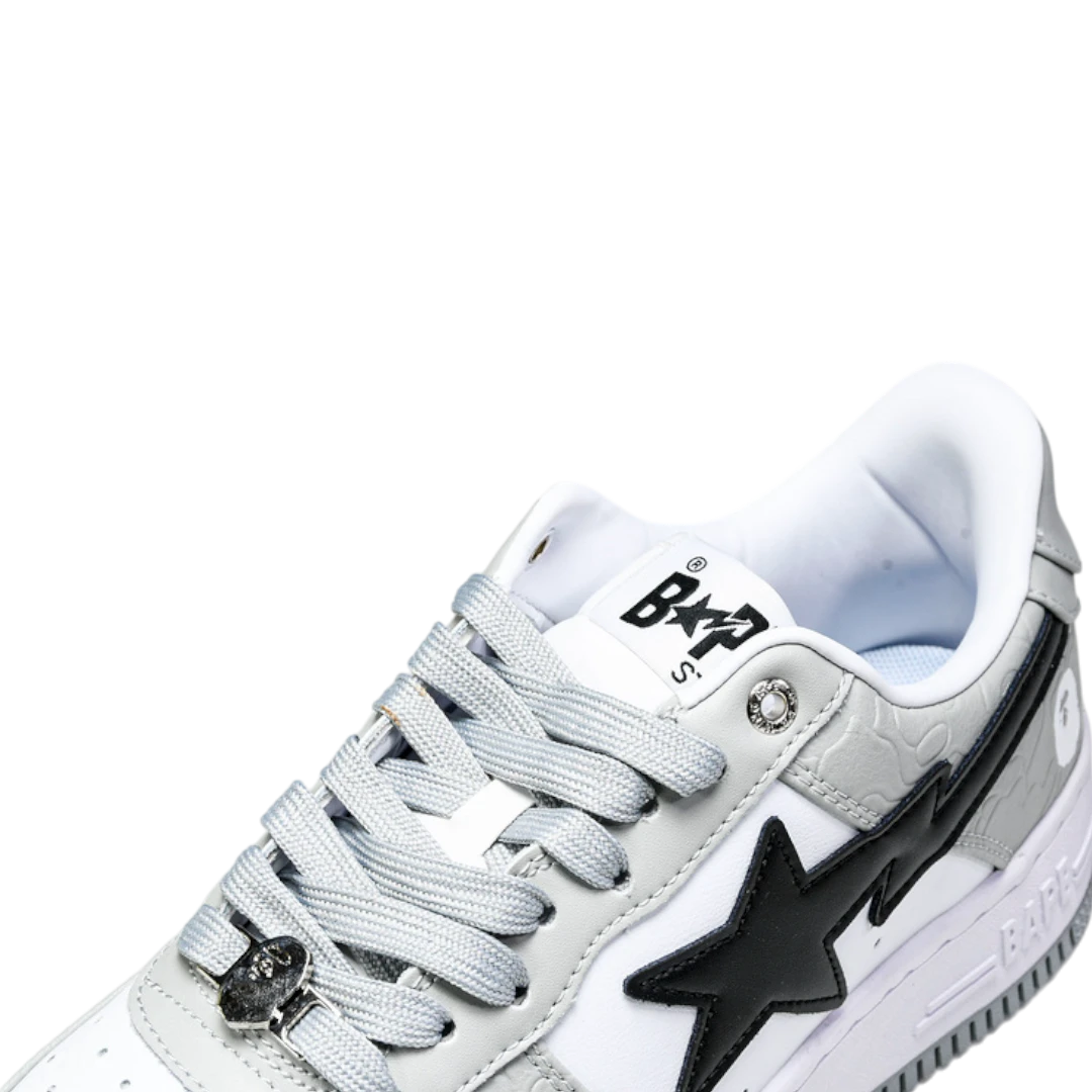 A Bathing Ape Bapesta 'White Grey'