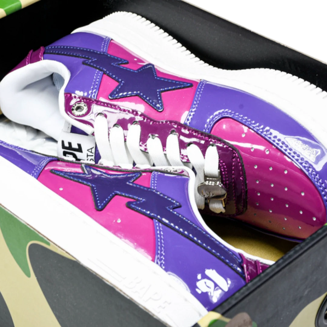 A Bathing Ape Bapesta Color Camo Combo 'Purple'