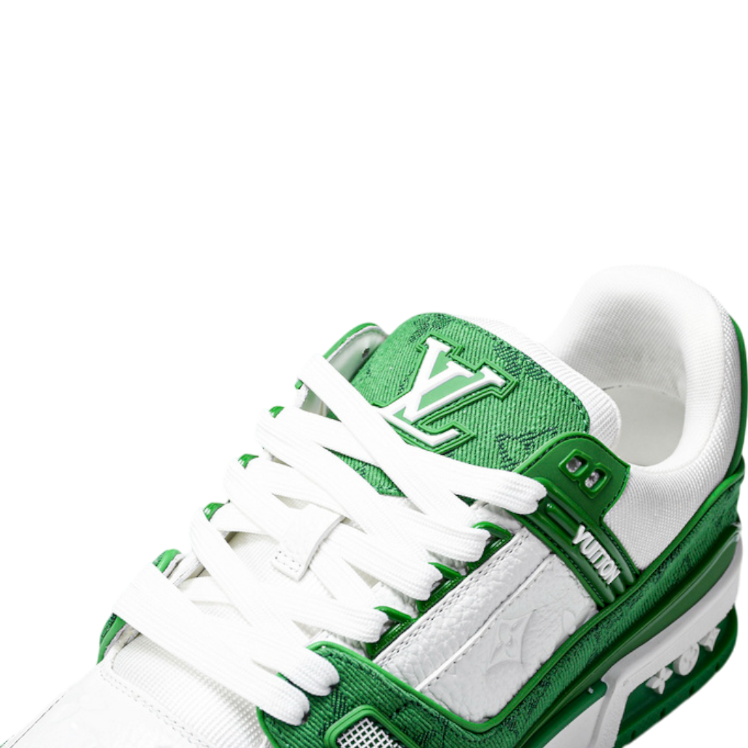 Louis Vuittоп Trainer Low 'Monogram Denim White Green'