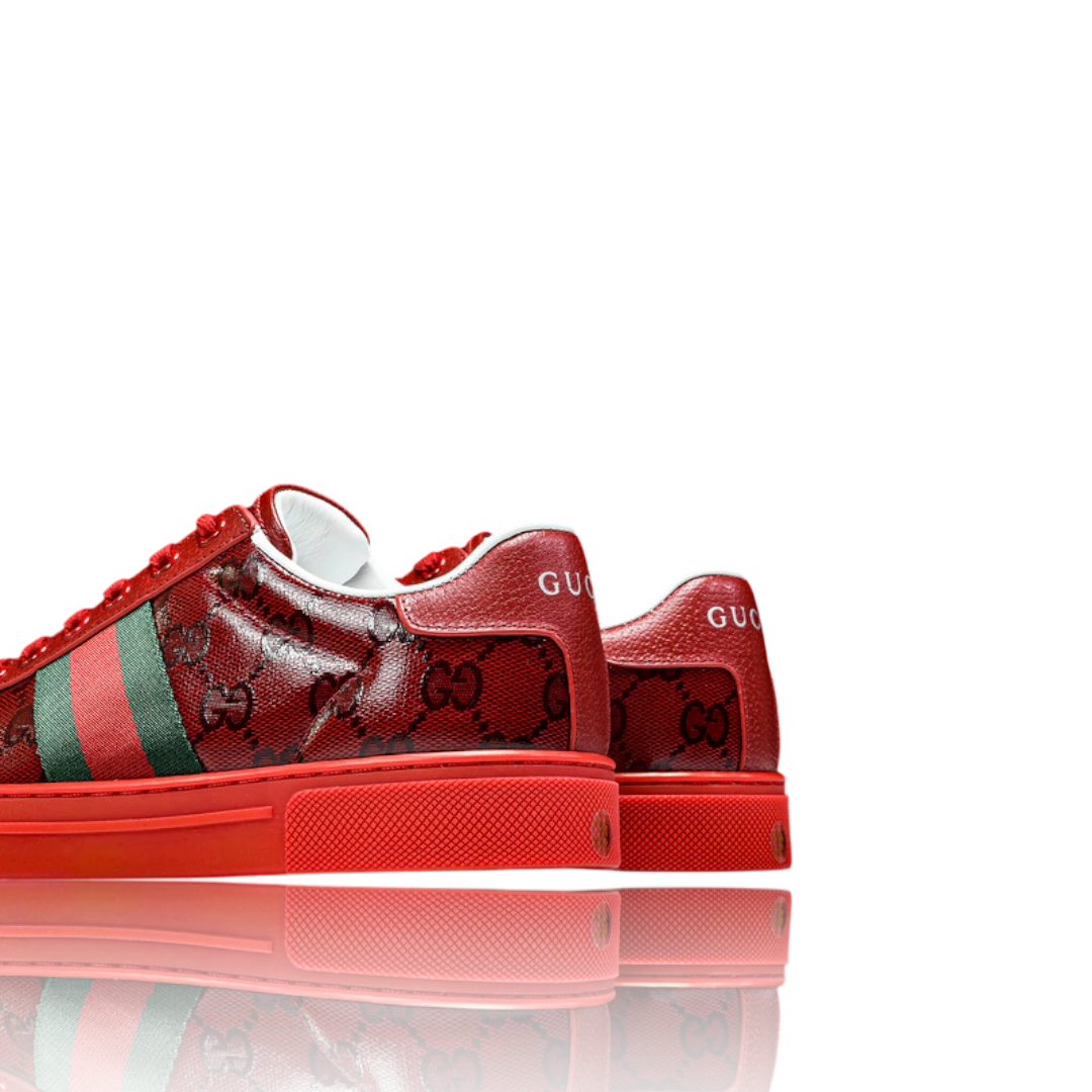 Guссi Ace Web 'Red Monogram'