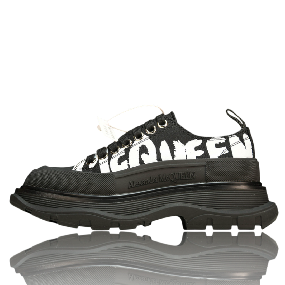 McQueen Tread Slick Low  Graffiti 'Black'