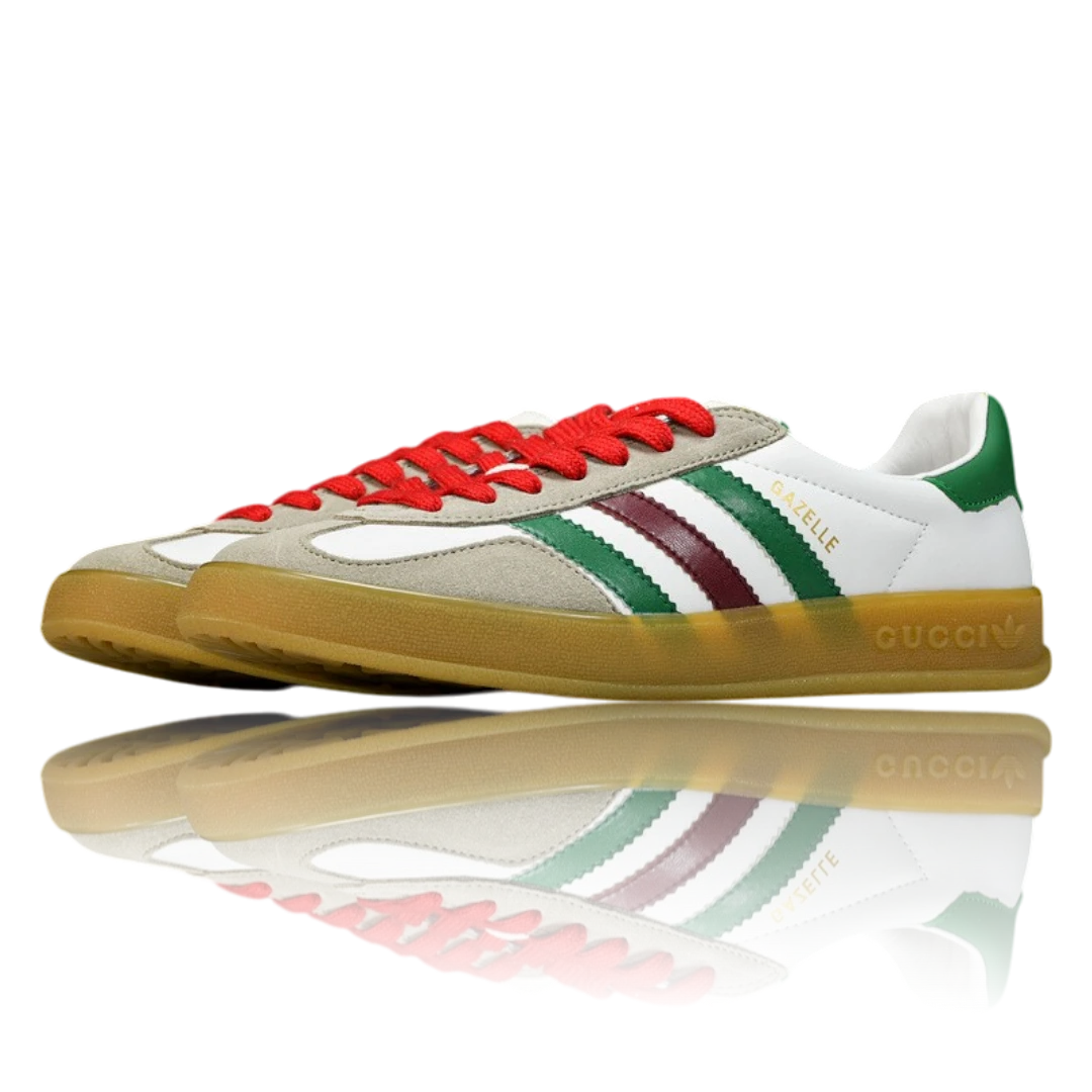 Guссi x Gazelle 'White Green Red'