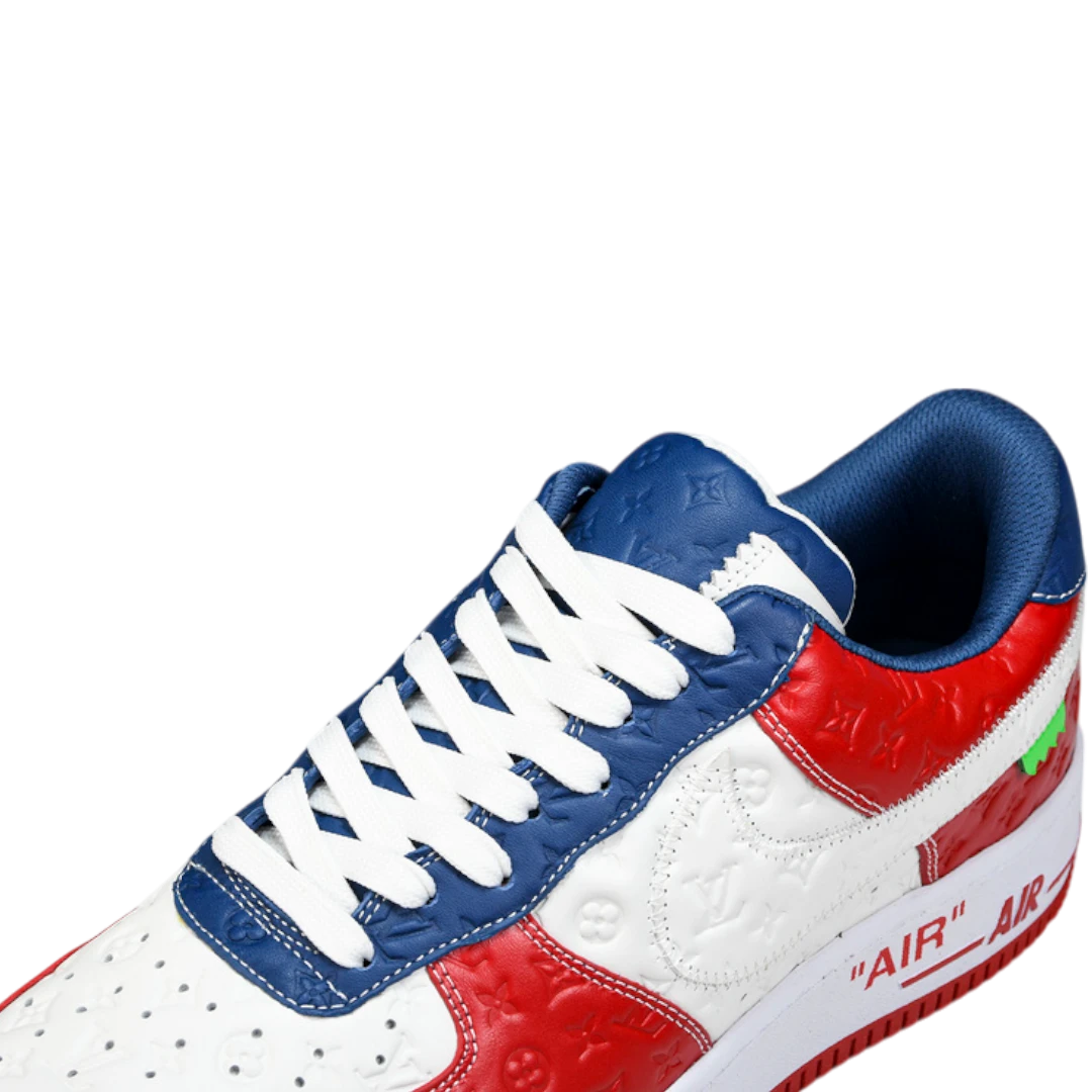 Louis Vuittоп x AF1 By Virgil Abloh 'White Red Blue'