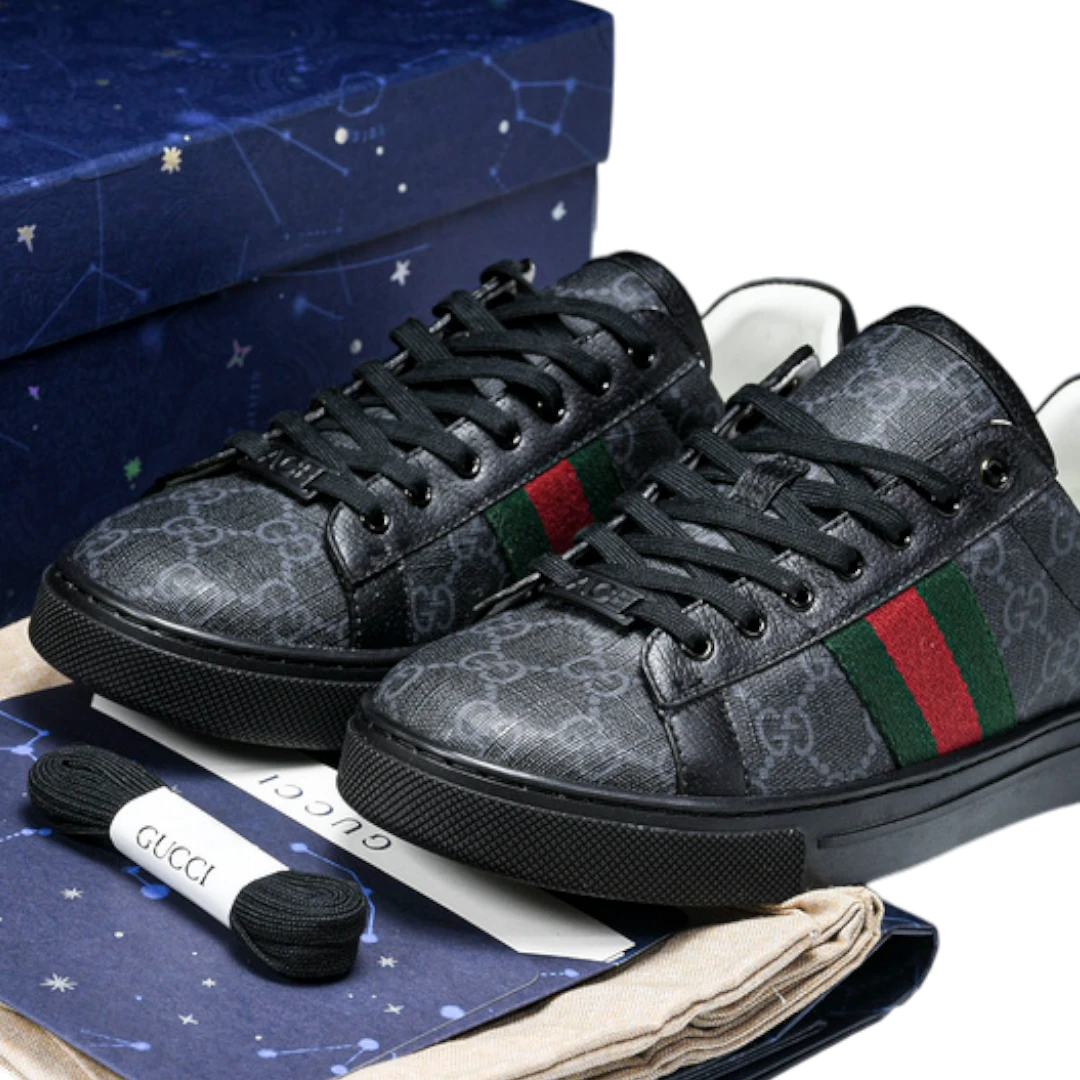 Guссi Ace Web Monogram 'Black'