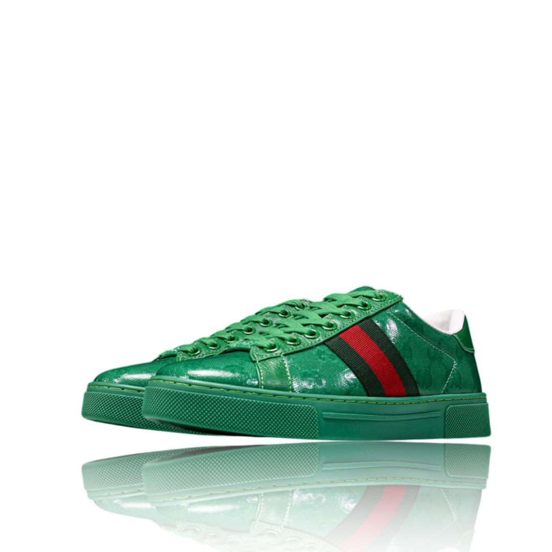 Guссi Ace Web 'Green Monogram'