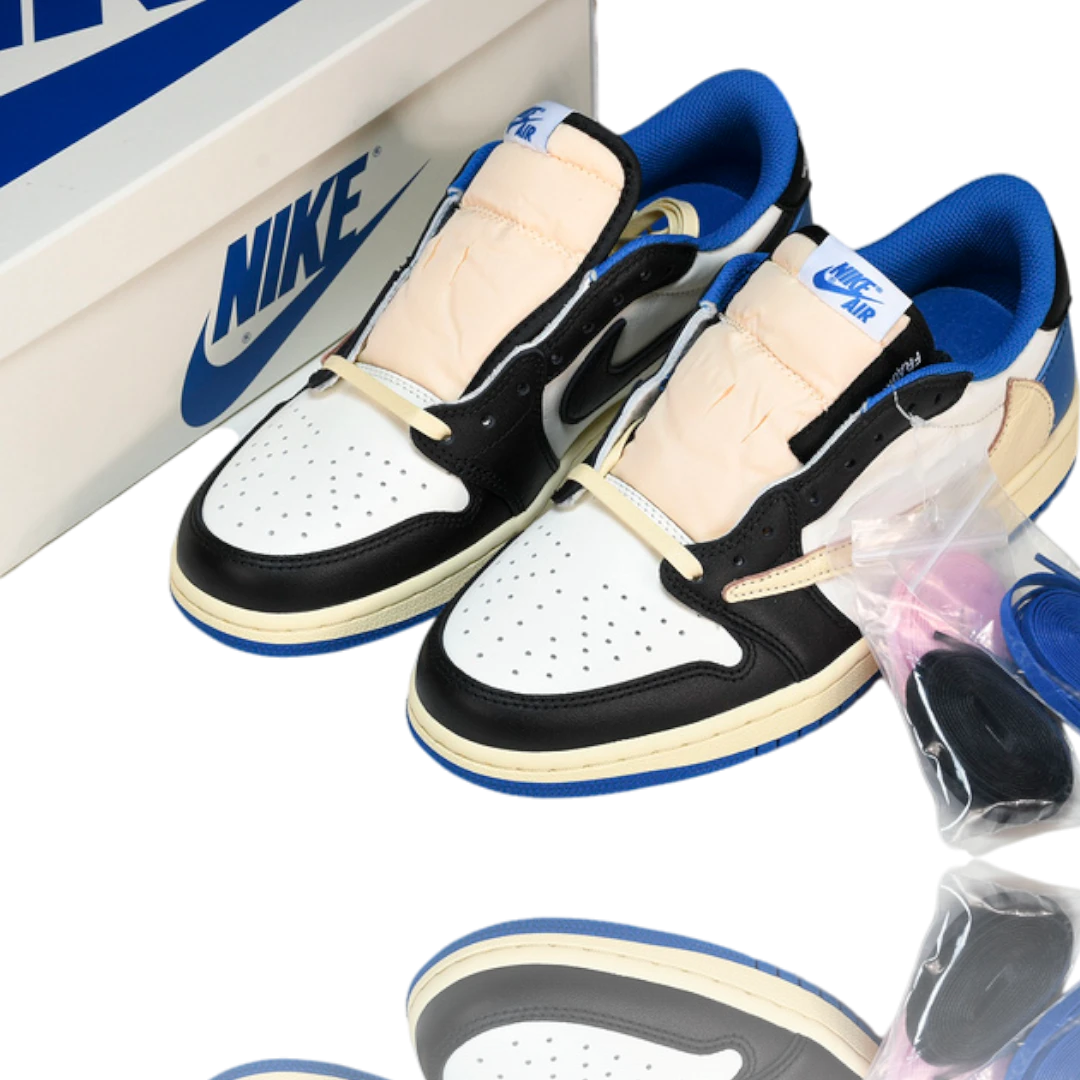 (CLEARANCE) Travis Scott x AJ1 Low OG Fragment ‘Military Blue’