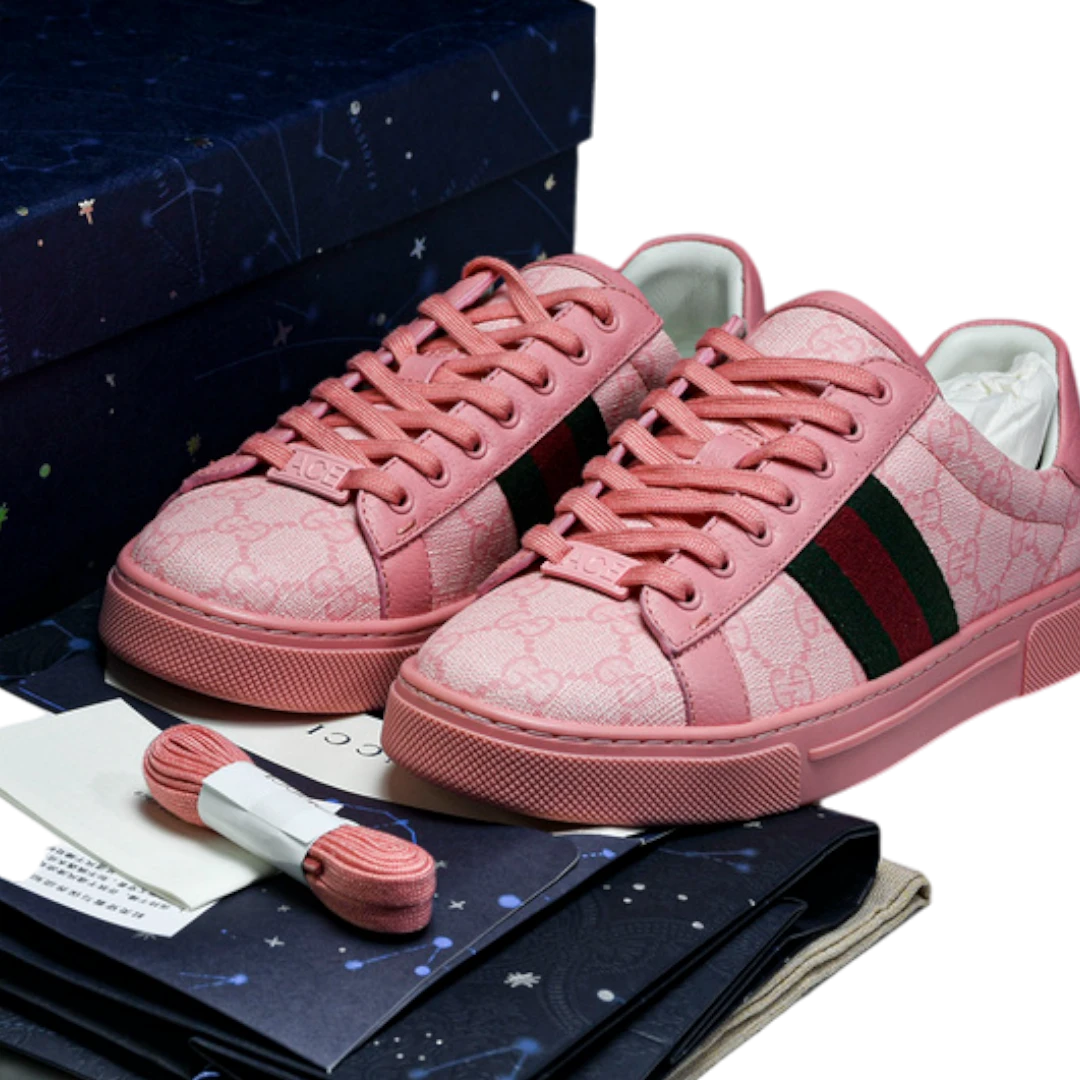 Guссi Ace Web Monogram 'Pink'