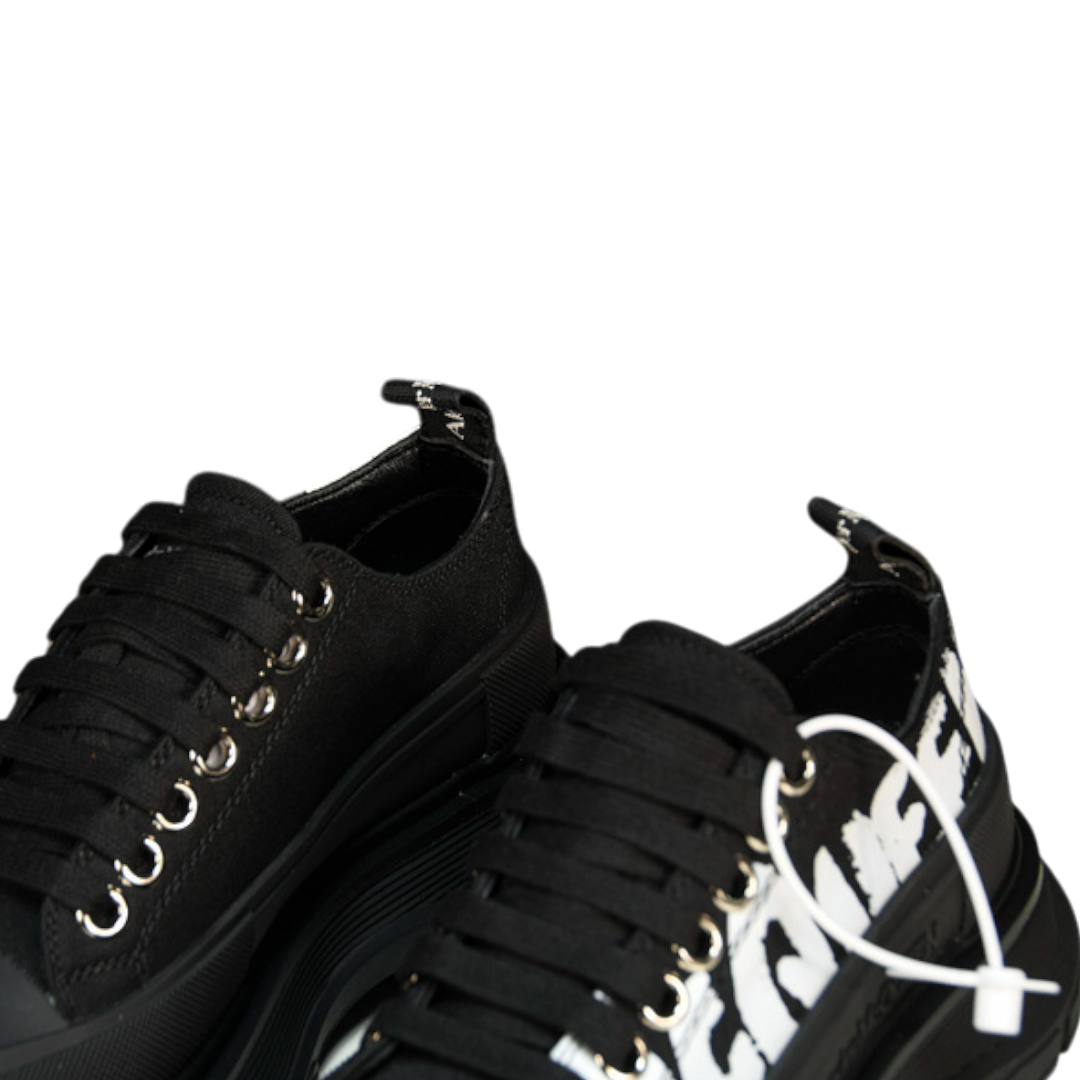 McQueen Tread Slick Low  Graffiti 'Black'