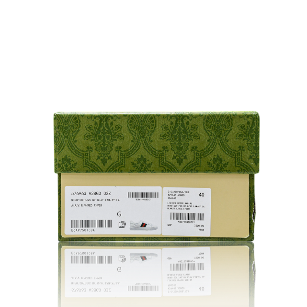 Guссi Ace Web Embossed Monogram 'White'