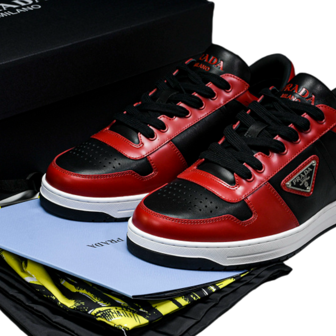 Prada Downtown Sneaker 'Black Red'