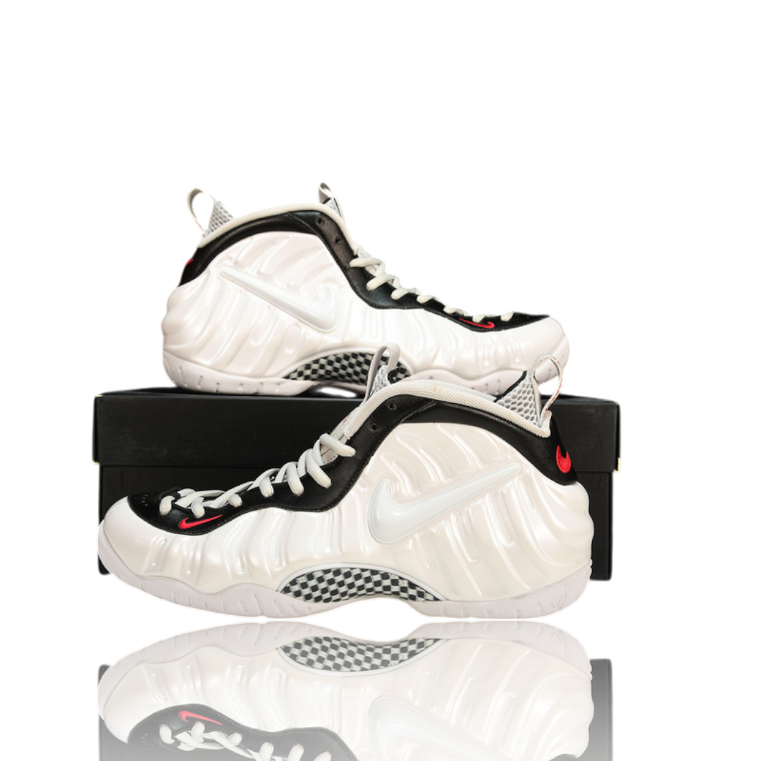 Air Foamposite Pro 'White Black University Red'