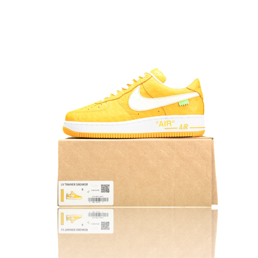 Louis Vuittоп x AF1 By Virgil Abloh 'White Yellow'