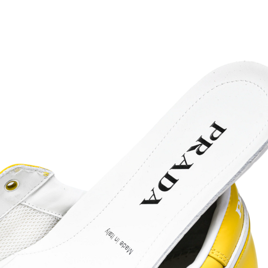 Prada Downtown Sneaker 'White Yellow Sun'