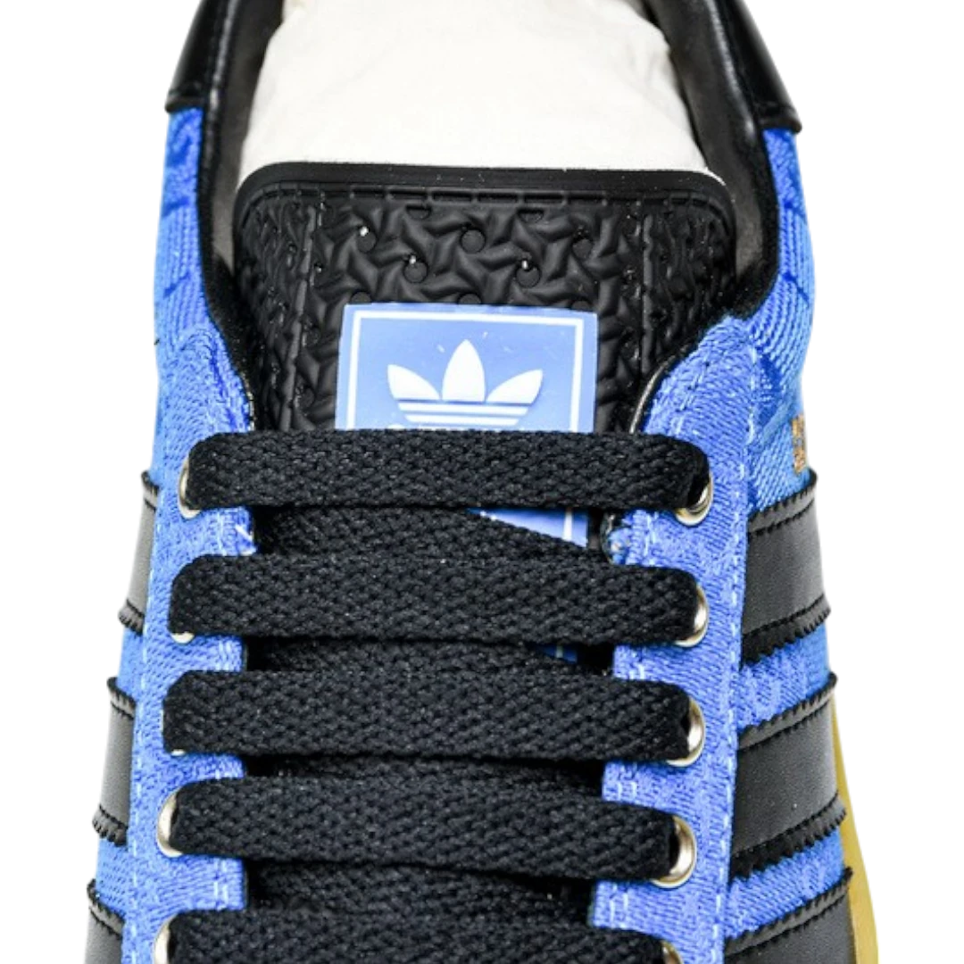 Guссi x Gazelle 'Blue GG Monogram'