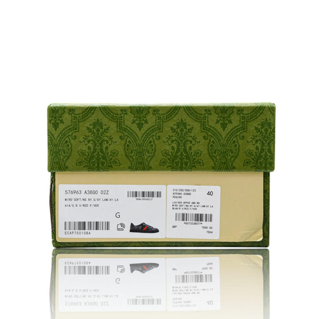 Guссi Ace Web 'Black Monogram'