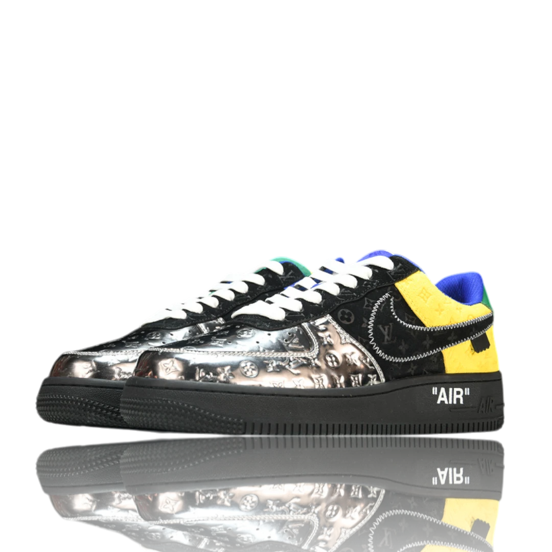 Louis Vuittоп x AF1 By Virgil Abloh ‘Black Metallic Silver’