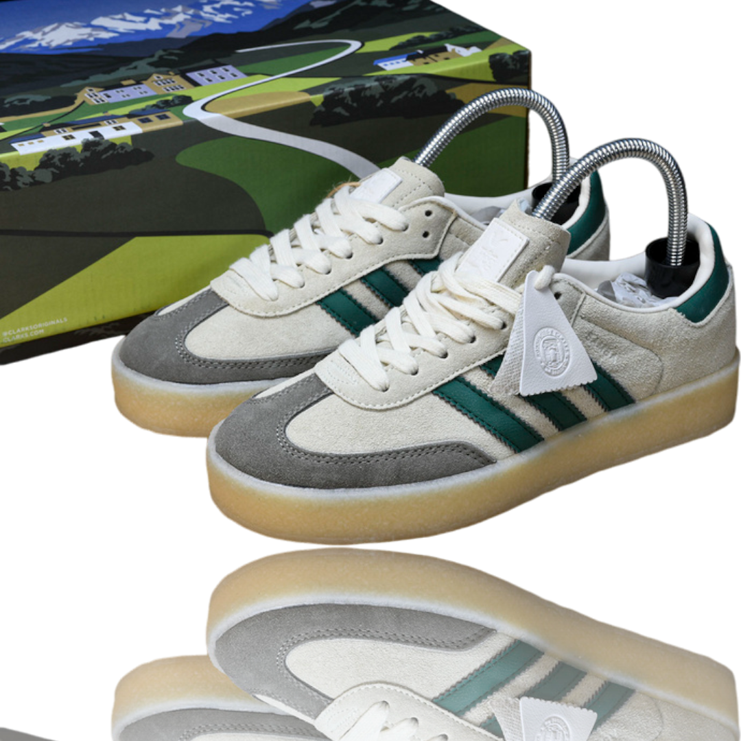 AD x Clarks '8th Street Samba' By Ronny Fieg 'White Green'