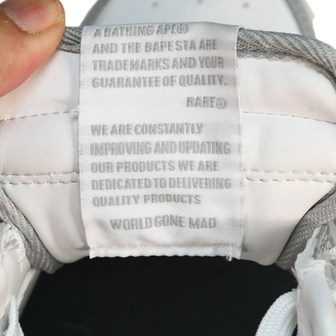 A Bathing Ape Bapesta 'Light Grey'