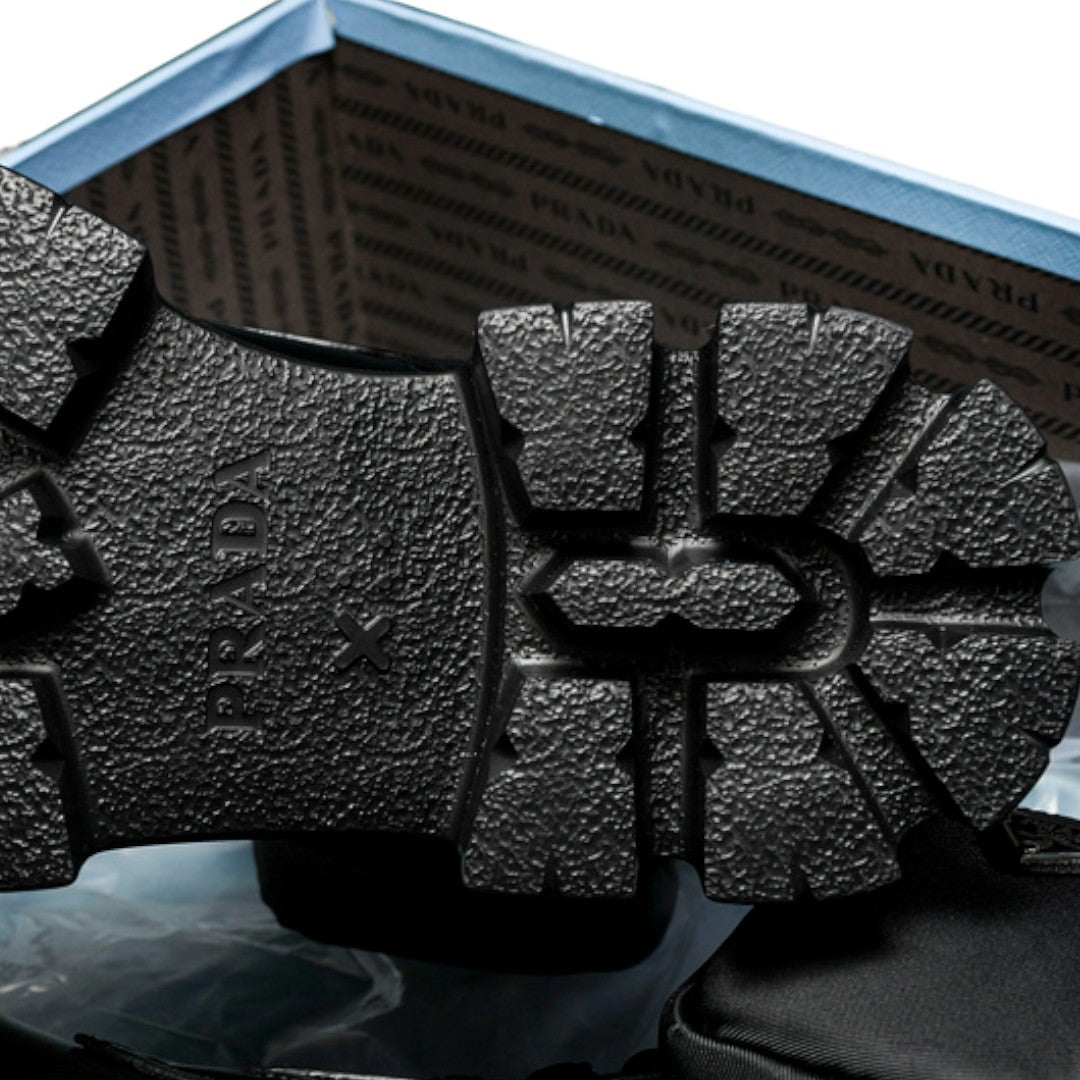 Prada Monolith brushed Boots 'With Pouch'
