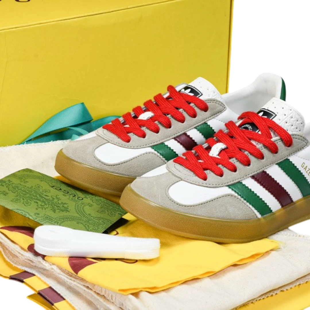 Guссi x Gazelle 'White Green Red'