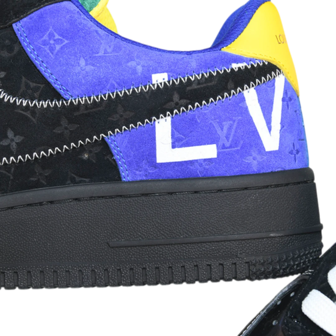 Louis Vuittоп x AF1 By Virgil Abloh ‘Black Metallic Silver’