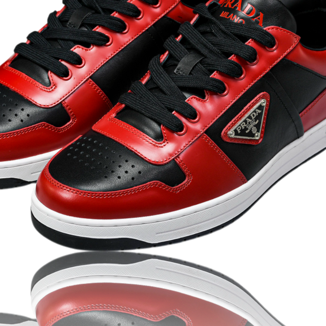 Prada Downtown Sneaker 'Black Red'