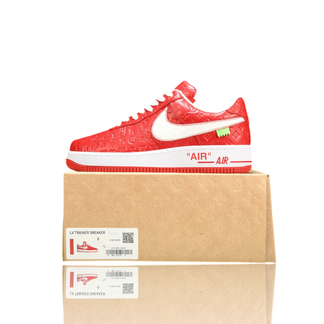 Louis Vuittоп x AF1 By Virgil Abloh 'White Red'