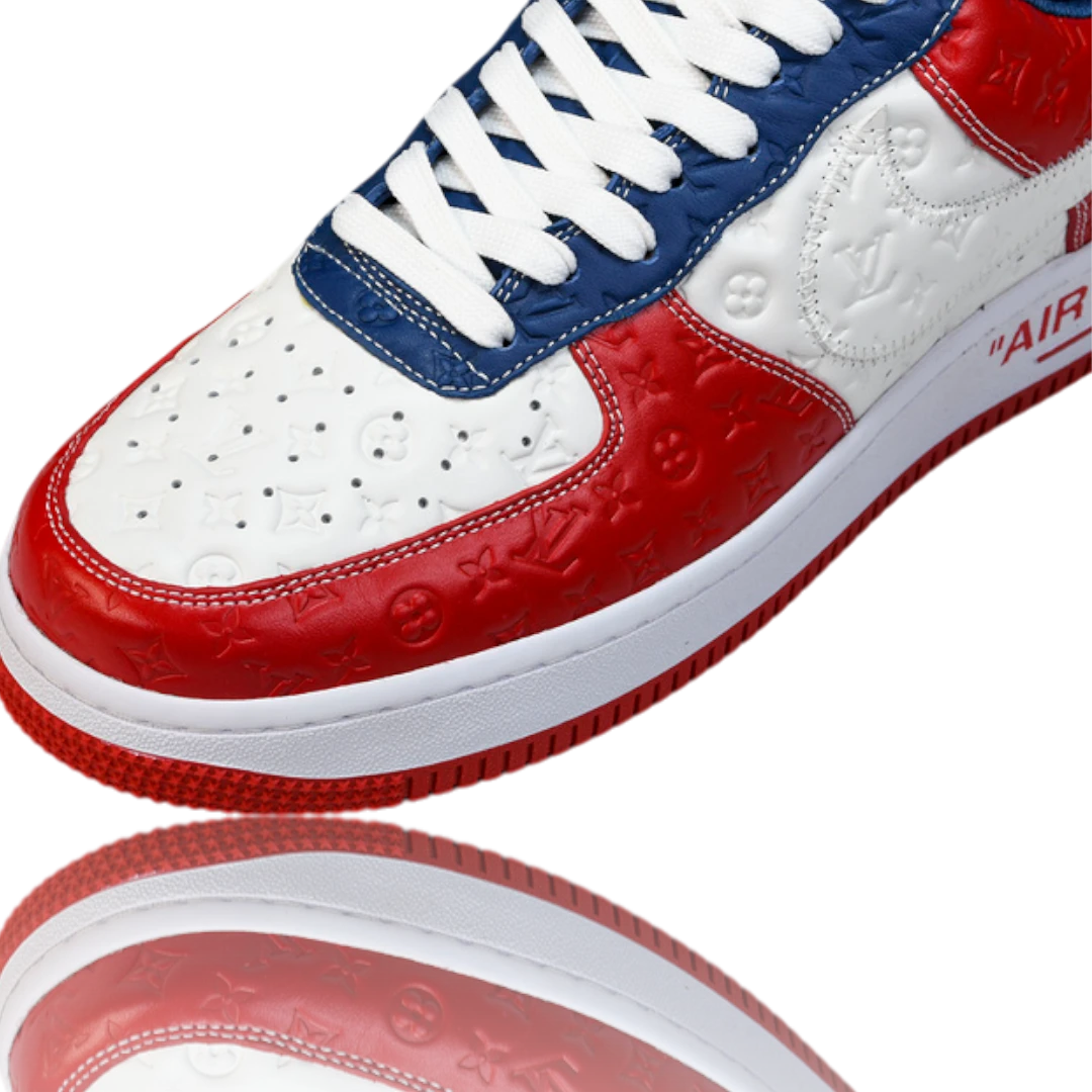 Louis Vuittоп x AF1 By Virgil Abloh 'White Red Blue'