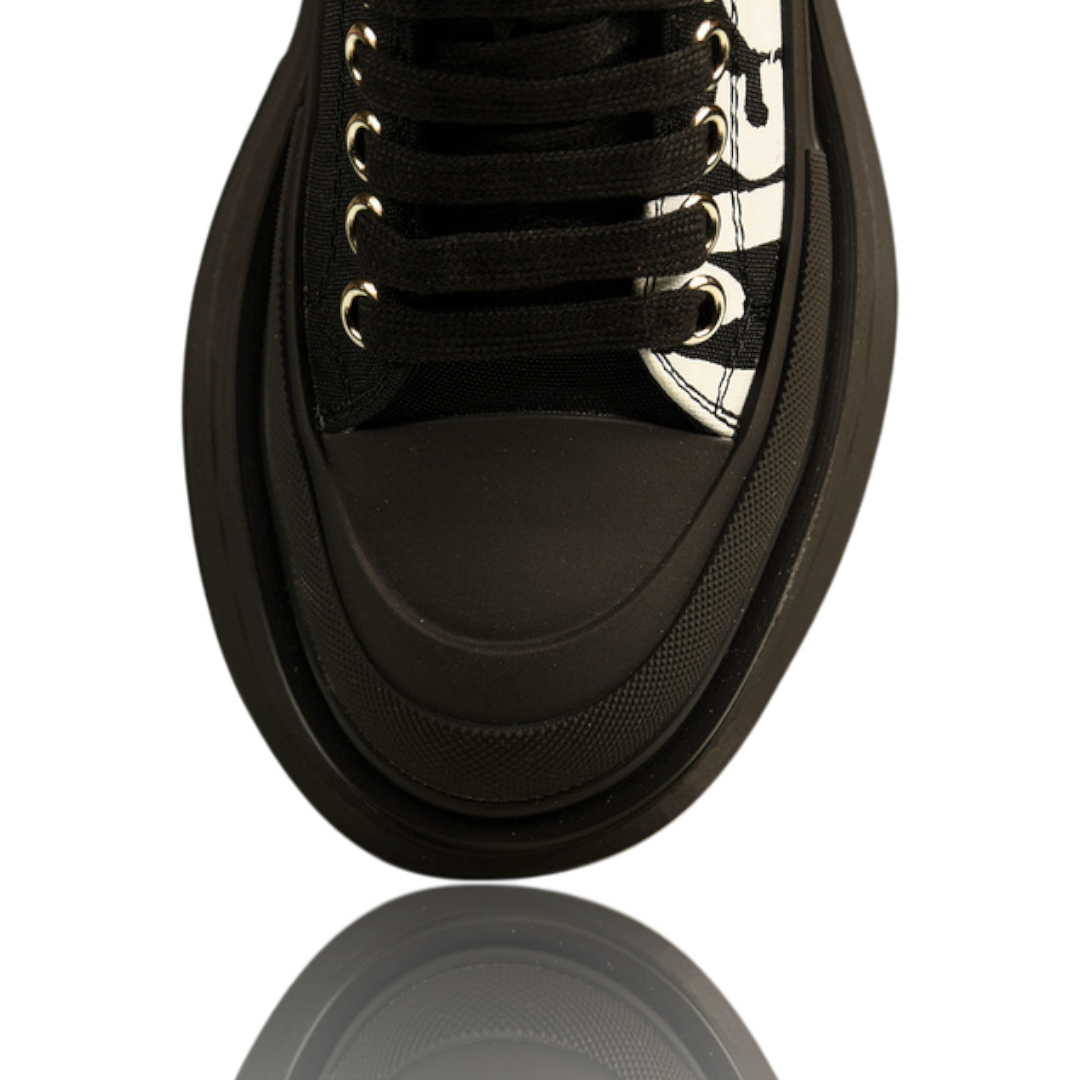 McQueen Tread Slick Low  Graffiti 'Black'